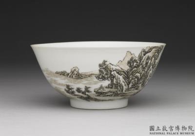 图片[2]-Bowl with brown and black landscape in falangcai polychrome enamels, Qing dynasty, Yongzheng reign, 1723-1735-China Archive